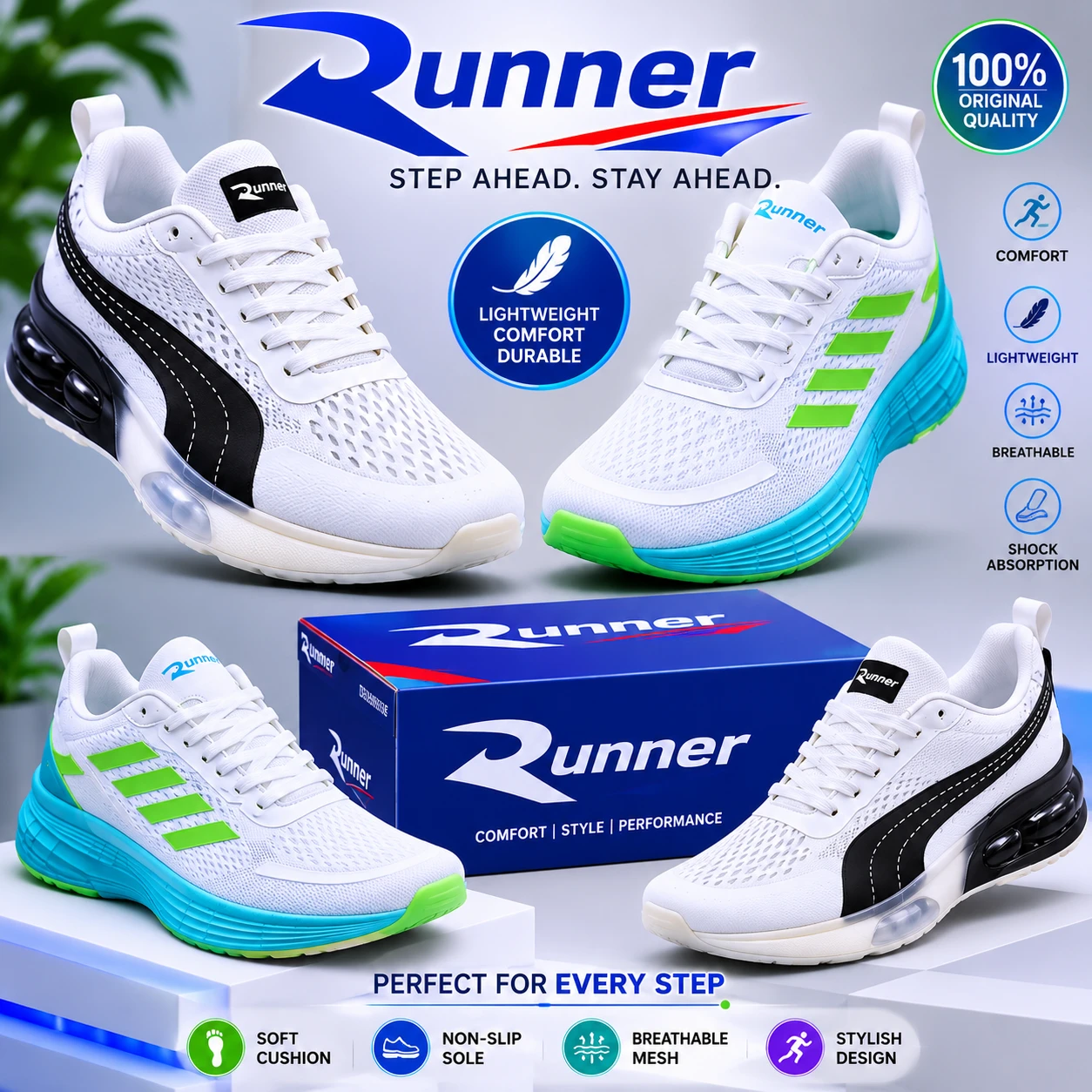 Runner sport shoes
